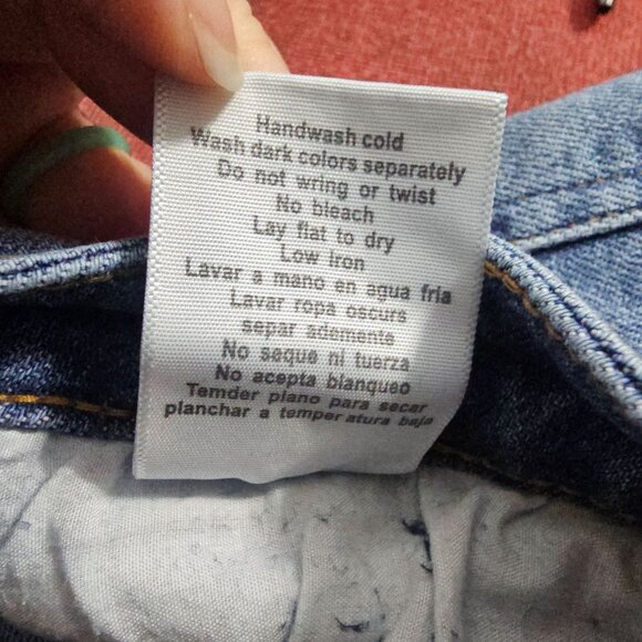 Judy Blue Women's 30 Relaxed Fit Distressed Stretch Mid Rise Tapered Blue Jeans - Picture 8 of 11